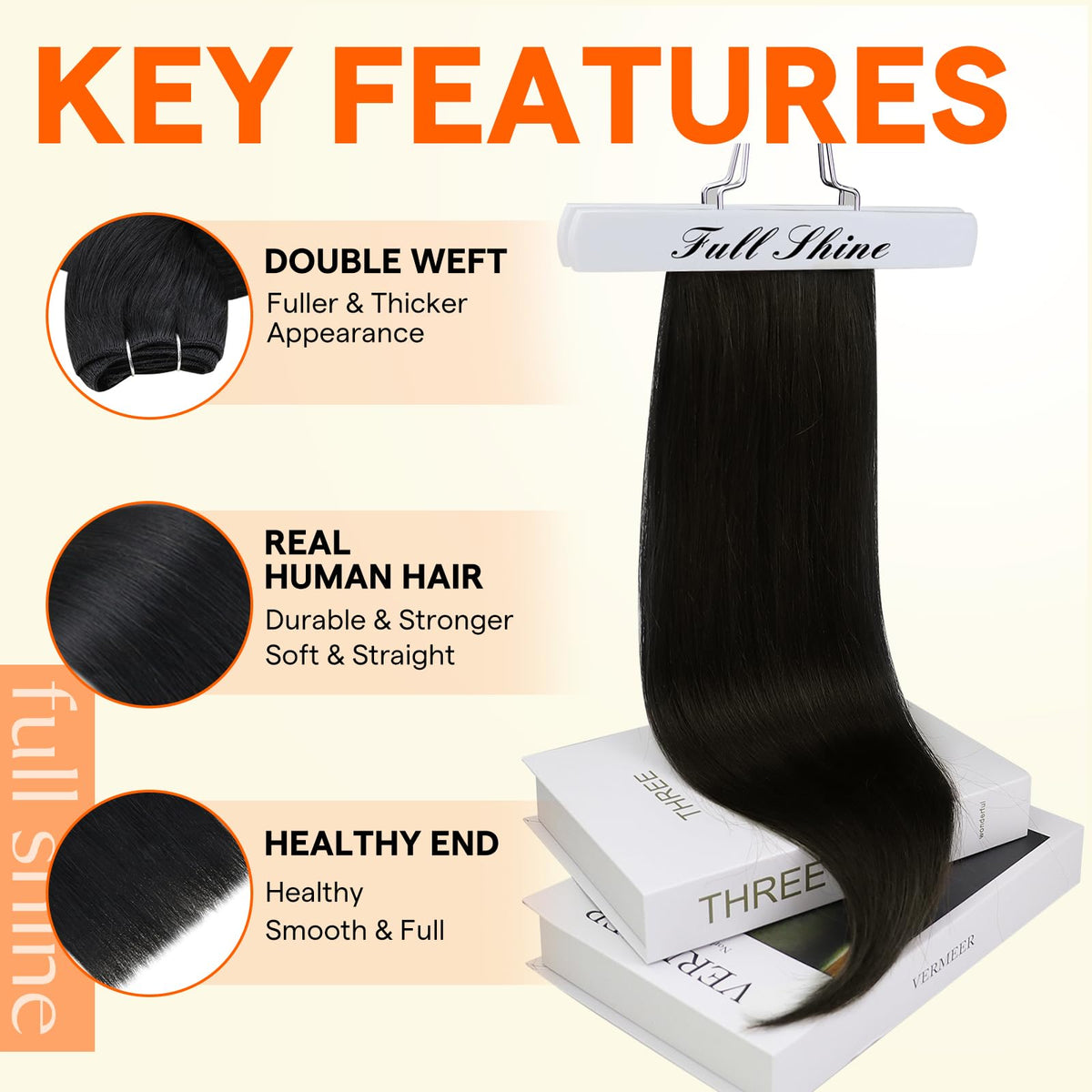 Full Shine Sew In Hair Extensions packaging