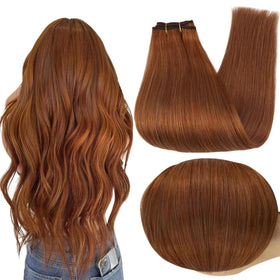 Full Shine Sew In Weft Hair Extensions 18 Inch front view