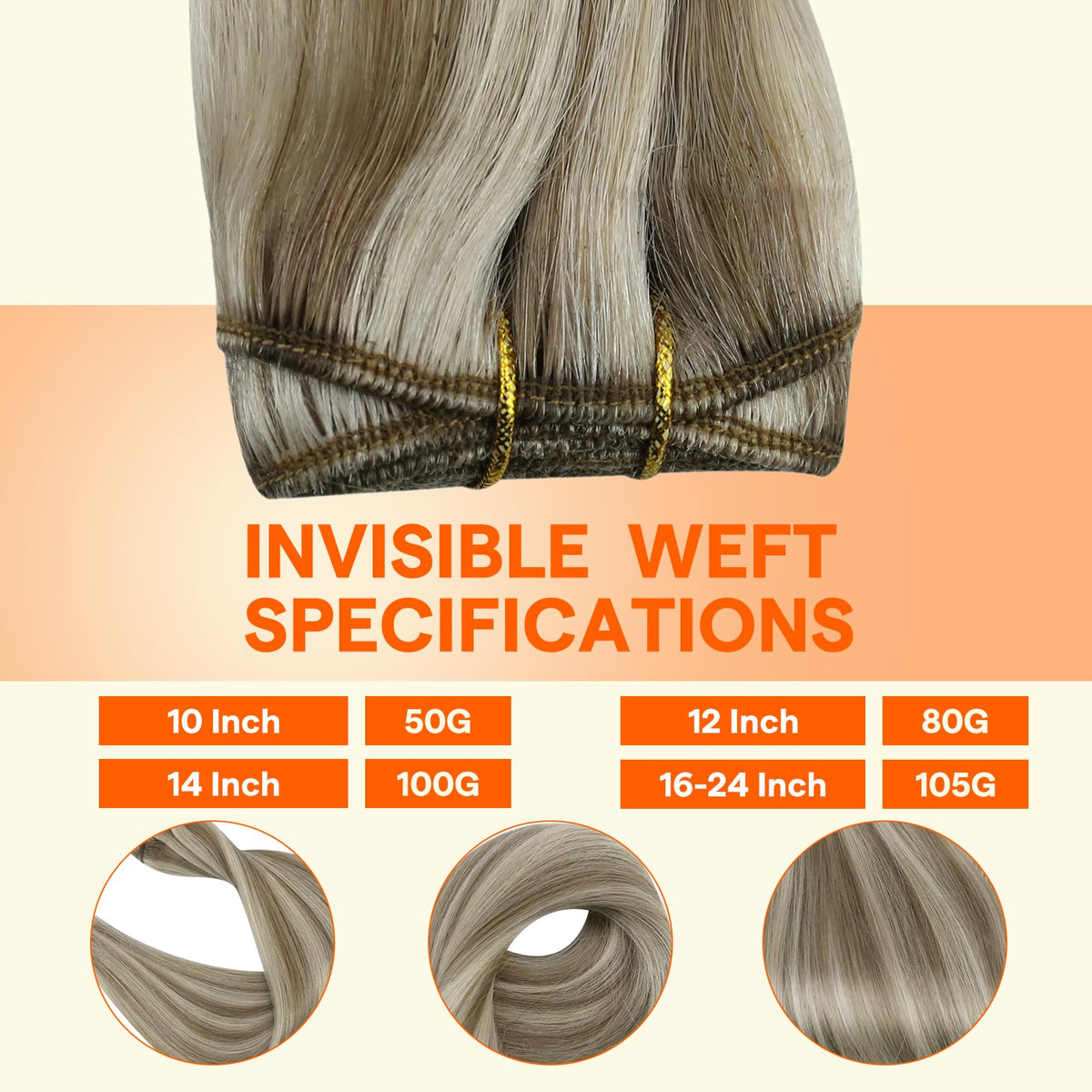 Full Shine Sew In Weft Hair Extensions displayed with styling tools