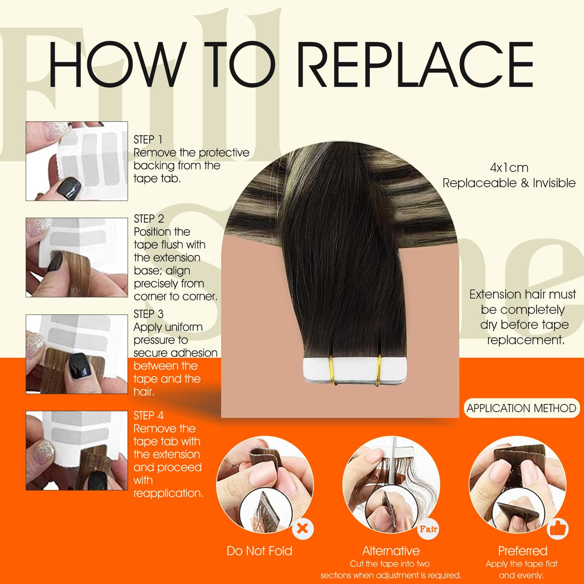 Full Shine Tape In Extensions displayed on a flat surface