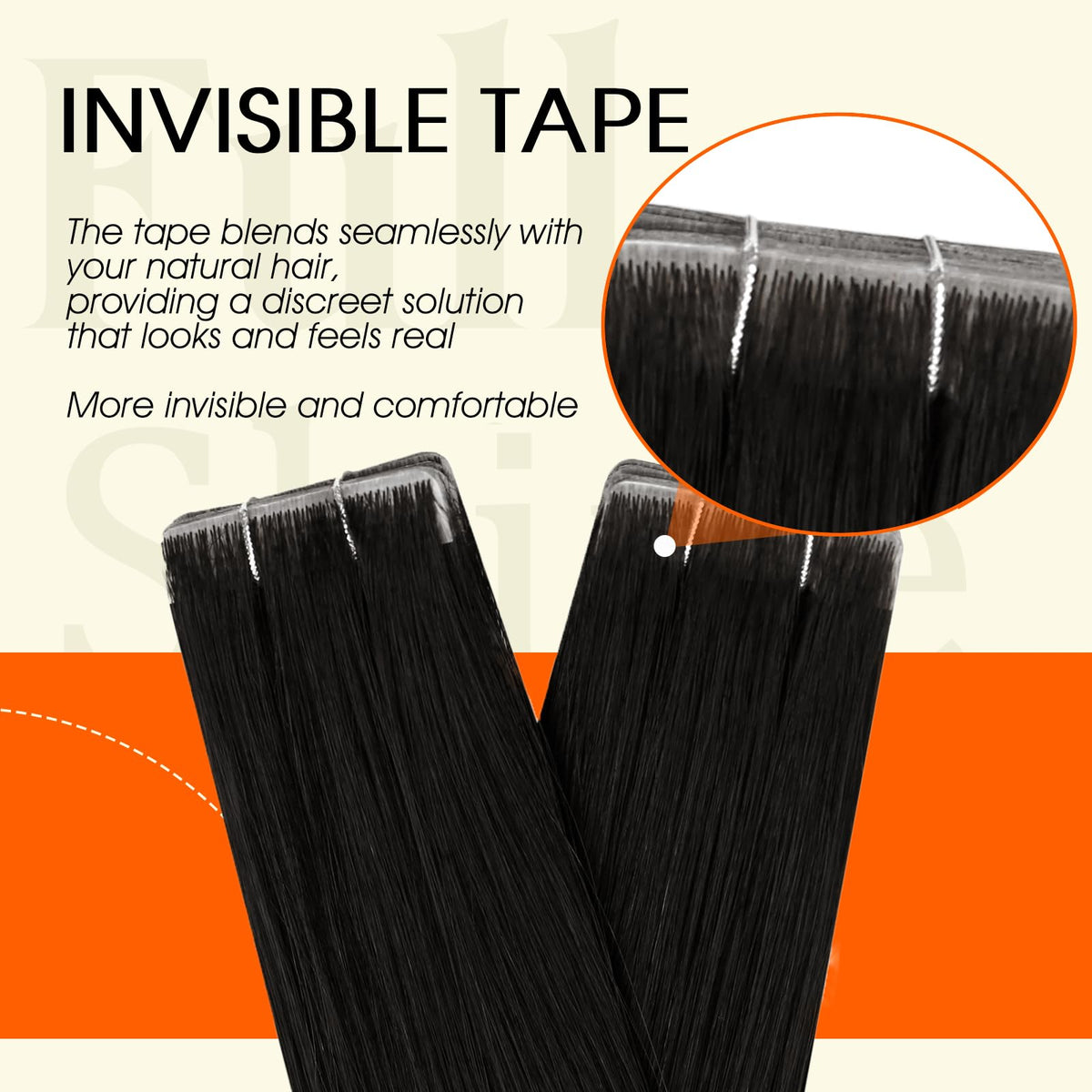 Full Shine Tape In Extensions in natural light