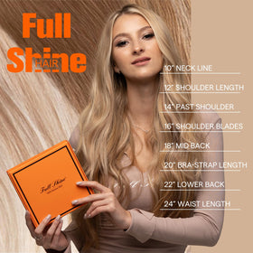Full Shine Tape In Extensions showing application process