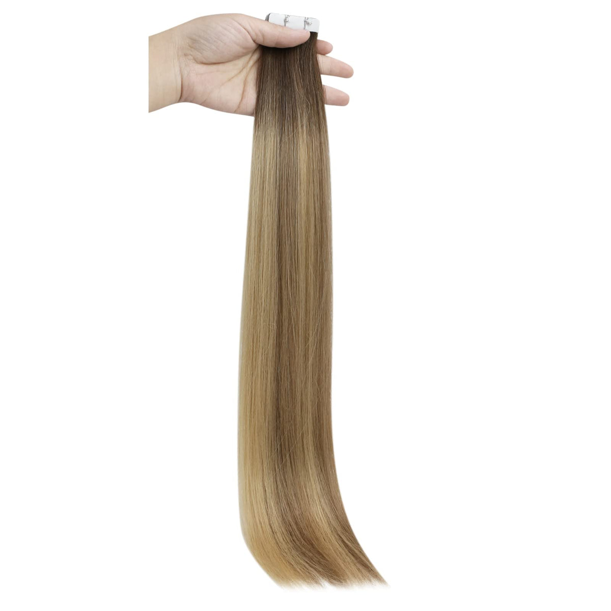 Full Shine Tape In Extensions showing hair colour