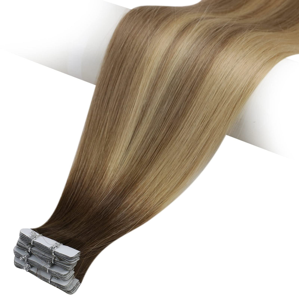Full Shine Tape In Extensions with styling tools