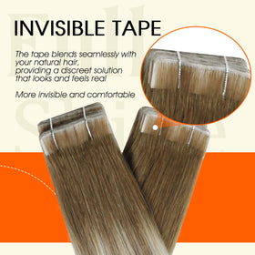 Full Shine Tape In Hair Extensions application process