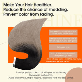 Full Shine Tape In Hair Extensions displayed in packaging