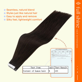 Full Shine Tape in Hair Extensions displayed with packaging