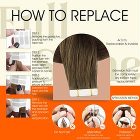 Full Shine Tape In Hair Extensions packaging view