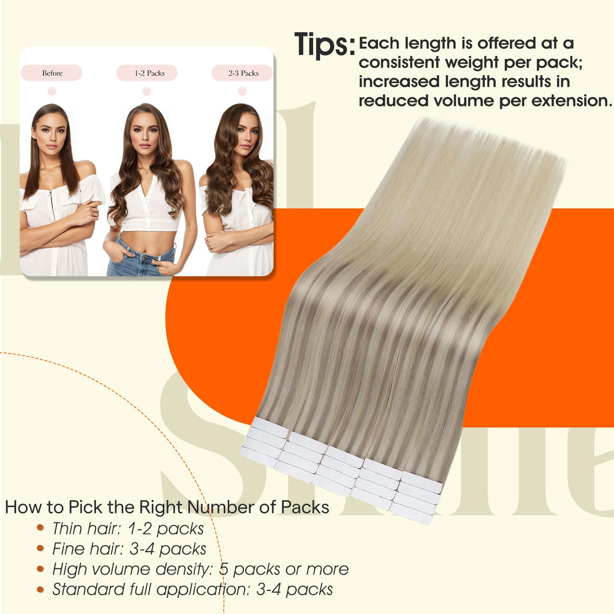 Full Shine Tape In Hair Extensions styled in soft waves