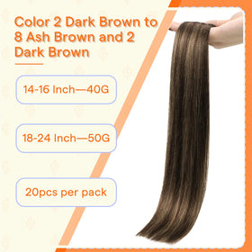 Full Shine Tape Weft Hair Extensions packaging