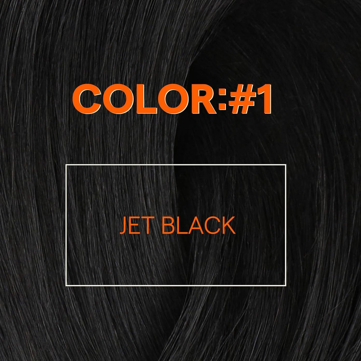 Full Shine Weft Hair Extensions 18 Inch Jet Black in styled hair