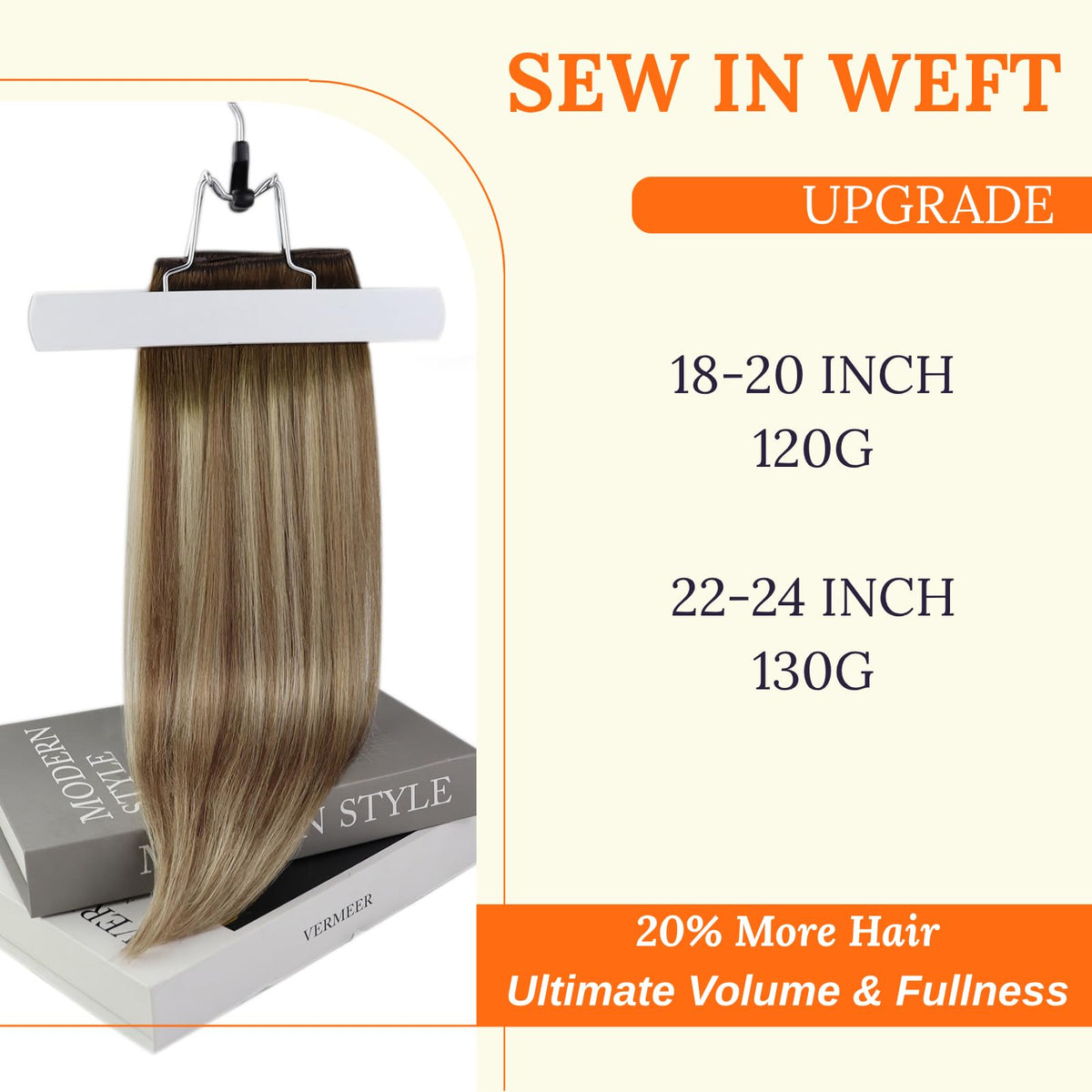 Full Shine Weft Hair Extensions 18 Inch packaging