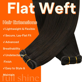 Full Shine Weft Hair Extensions 22 Inch 80g packaging