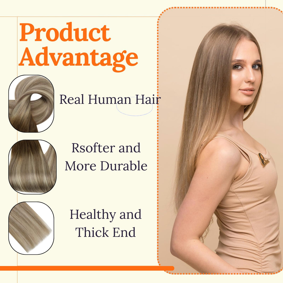 Full Shine Weft Hair Extensions 24 Inch in packaging