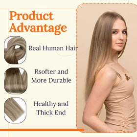 Full Shine Weft Hair Extensions 24 Inch in packaging
