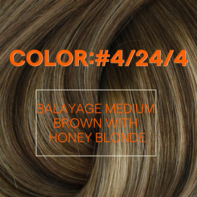 Full Shine Weft Hair Extensions 24 Inch Ombre packaging