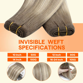 Full Shine Weft Hair Extensions in various colour options