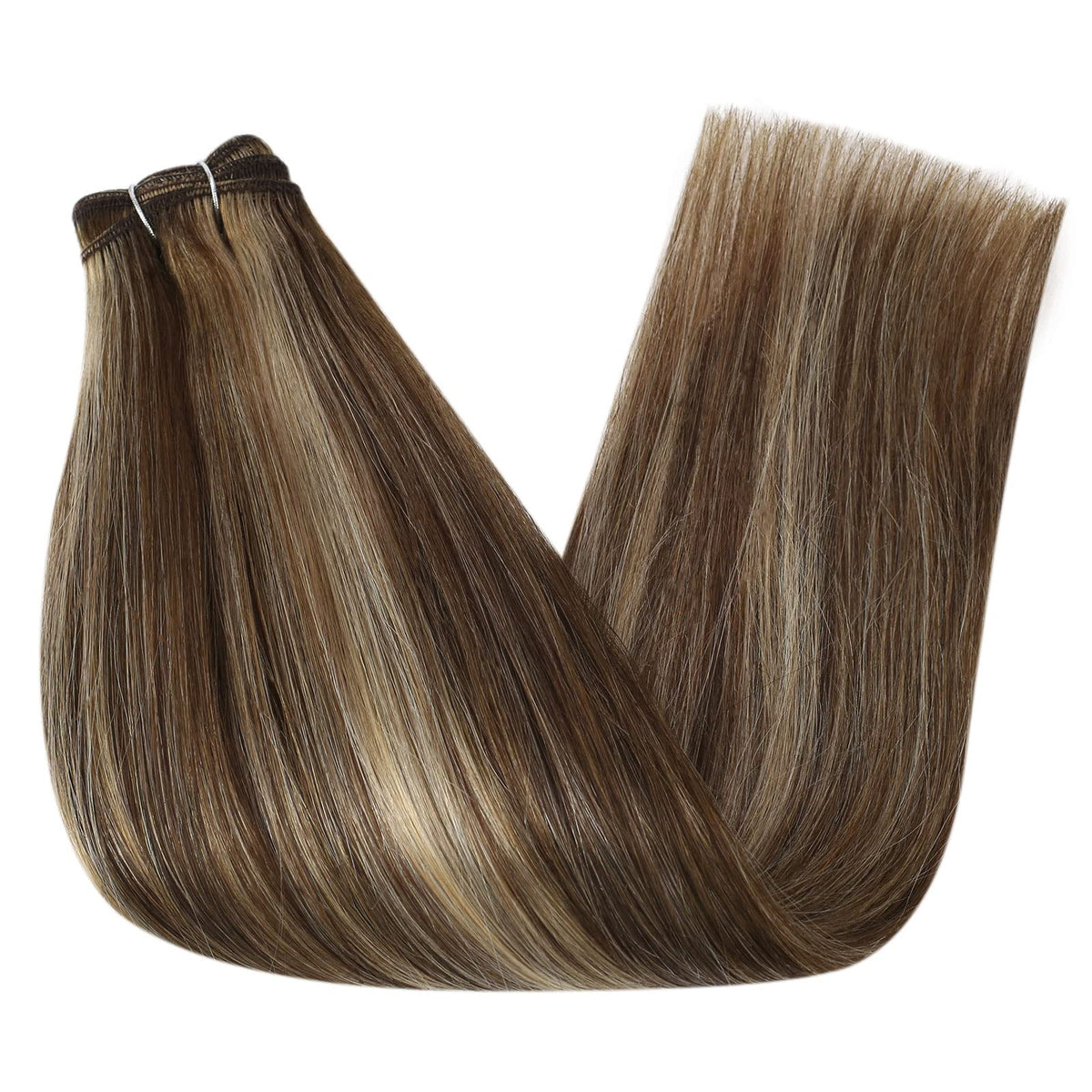 Full Shine Weft Hair Extensions showing double weft construction