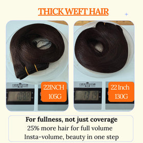 Full Shine Weft Hair Extensions styled in a ponytail