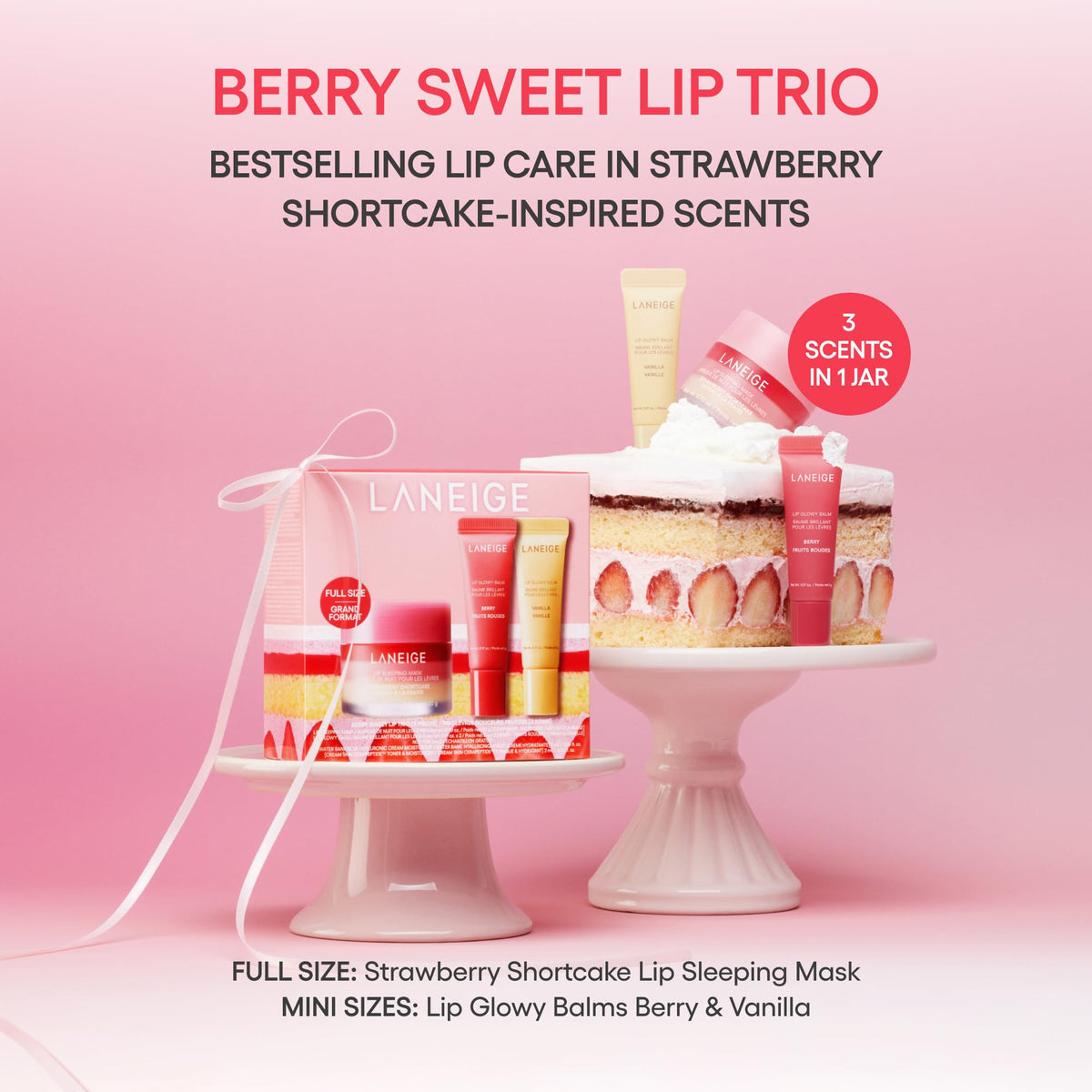 Full-size Lip Sleeping Mask in Strawberry Shortcake