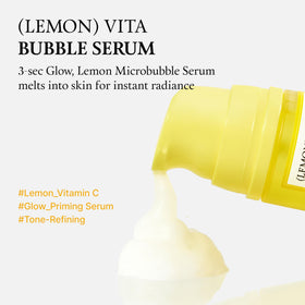 FULLY Lemon Vita Bubble Facial Serum close-up of texture
