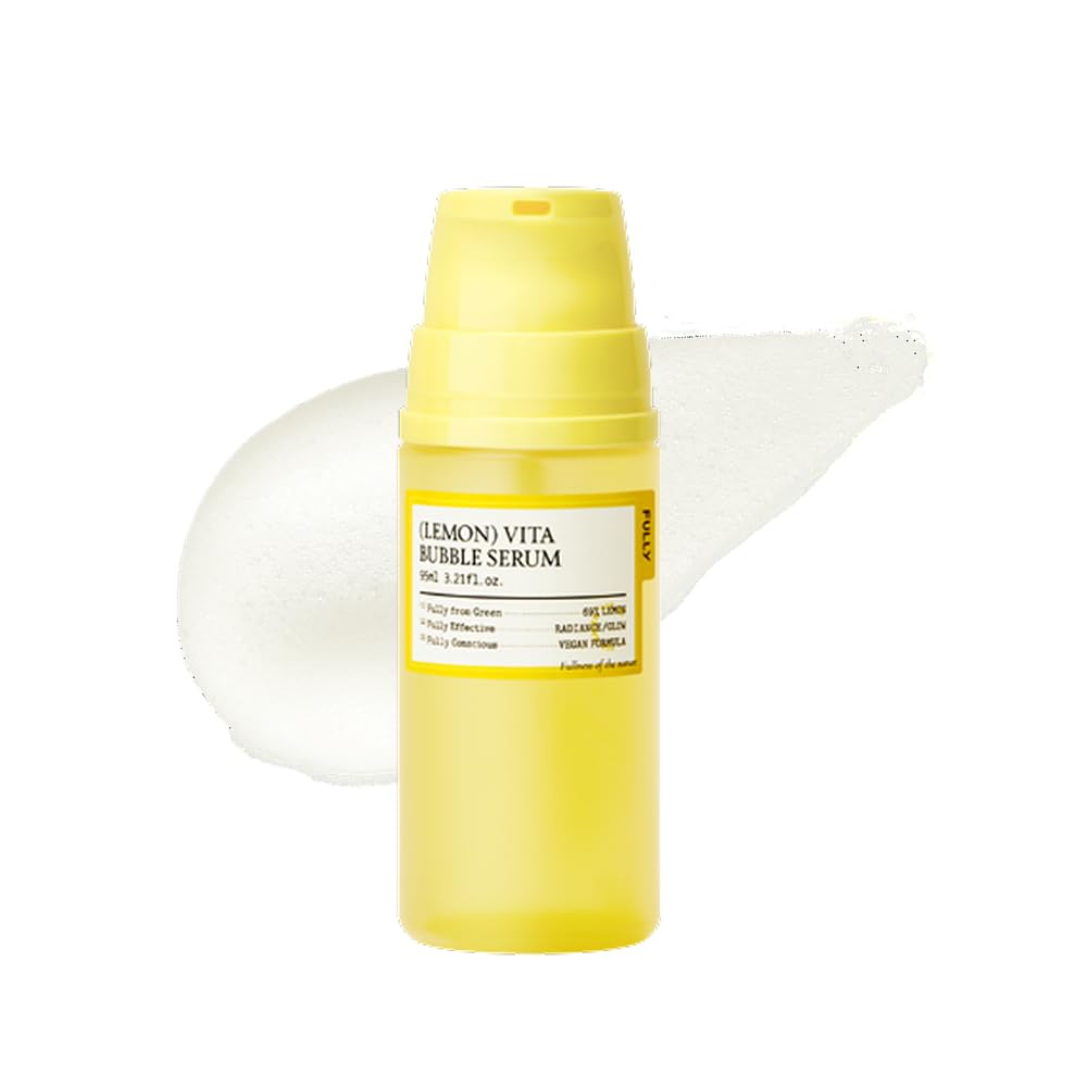 FULLY Lemon Vita Bubble Facial Serum front view with packaging