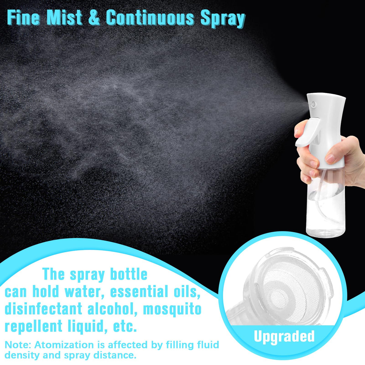 Fun Gift Continuous Spray Bottle 200ml for hair styling