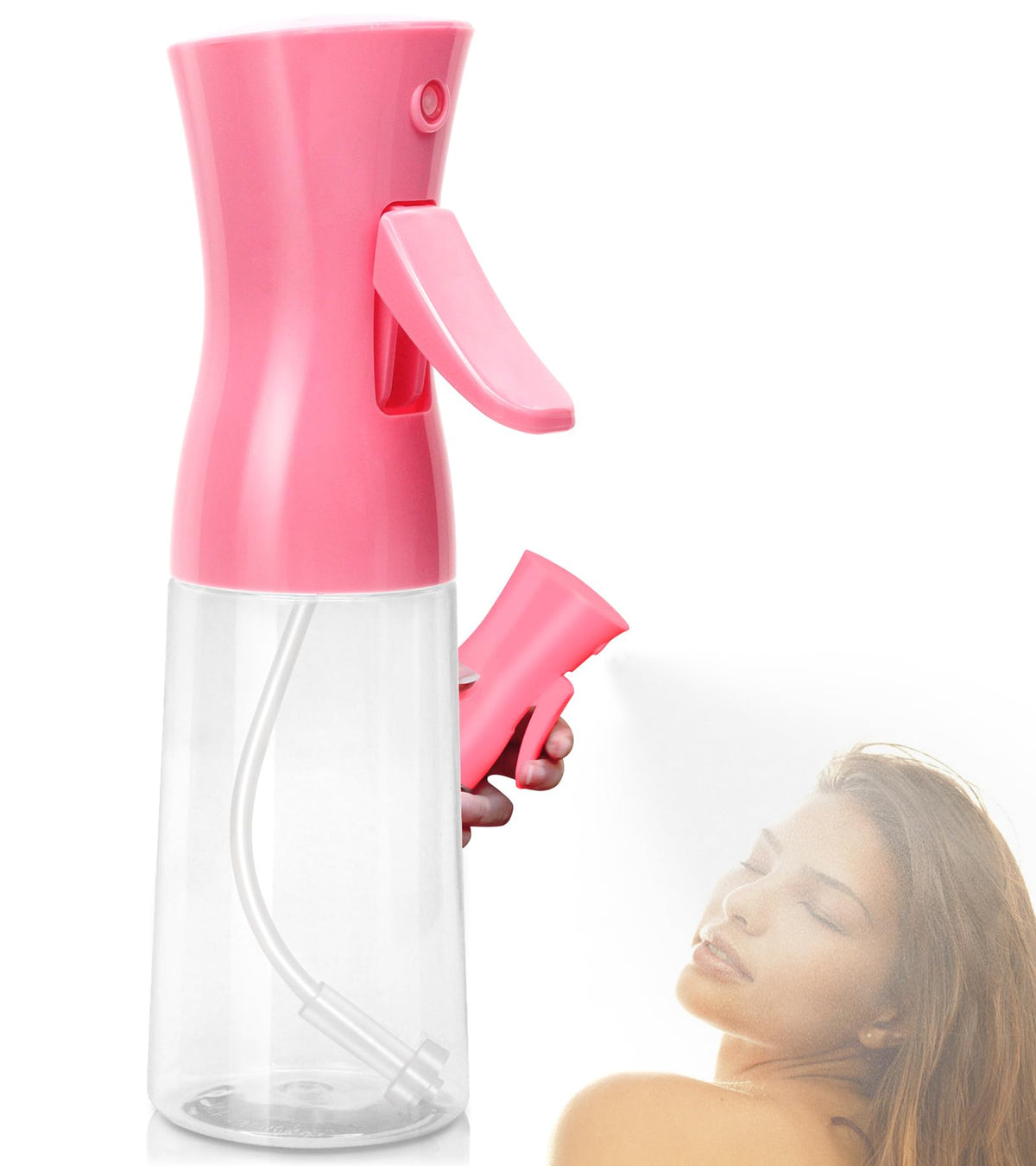 Fun Gift Continuous Spray Bottle 200ml pink front view