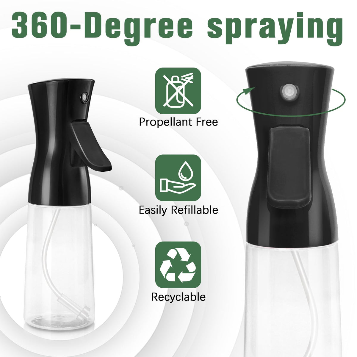 Fun Gift Continuous Water Mister Spray Bottle with fine mist spray