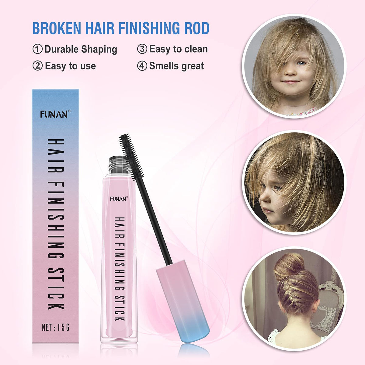 FUNAN Hair Finishing Stick close-up of applicator