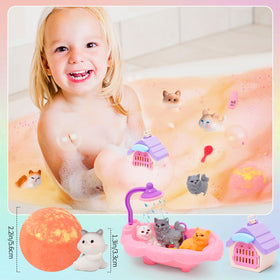 FUNCREVITY bath bomb floating in water