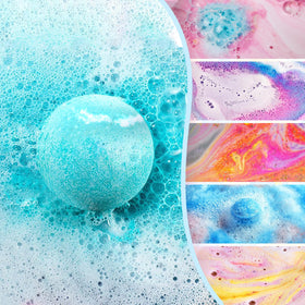 FUNCREVITY Bath Bombs in vibrant colours ready for use