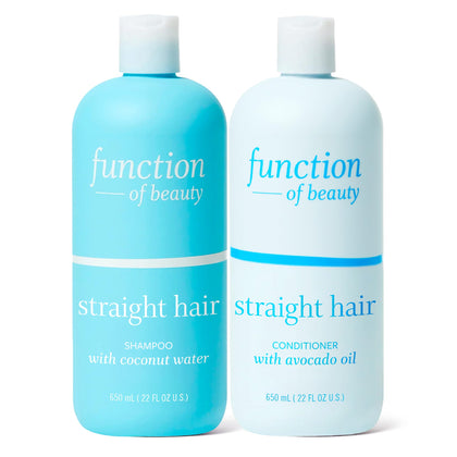 Function of Beauty Straight Hair Shampoo 22 oz front view