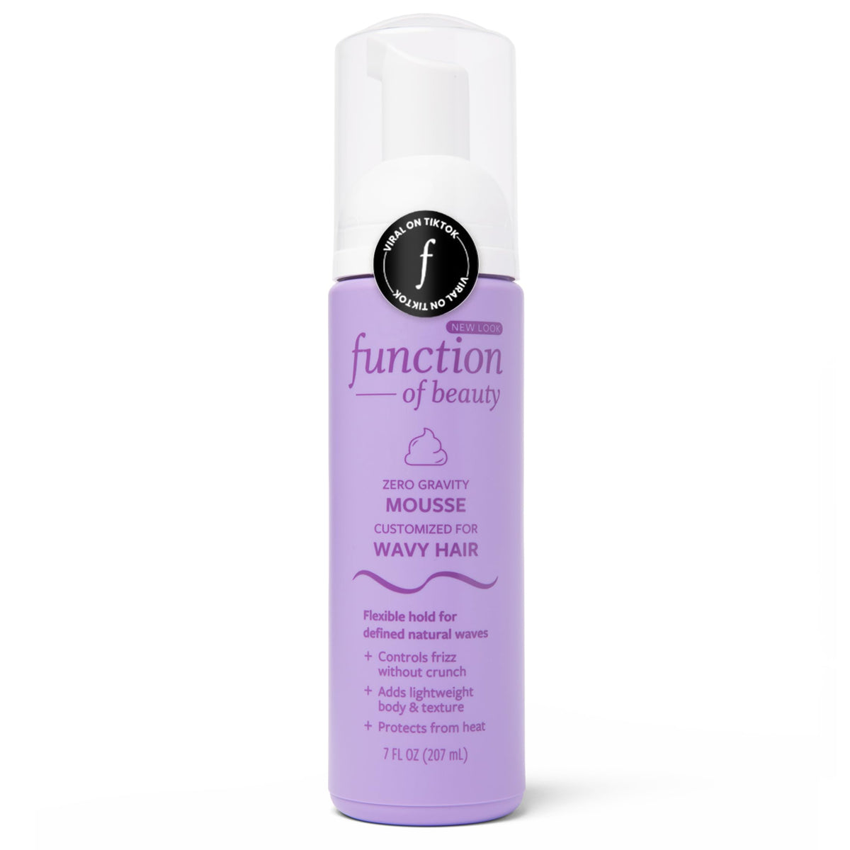 Function of Beauty Wavy Hair Mousse front view 7 fl oz
