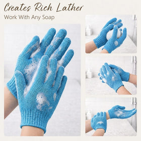 Fundrem Exfoliating Gloves displayed in packaging