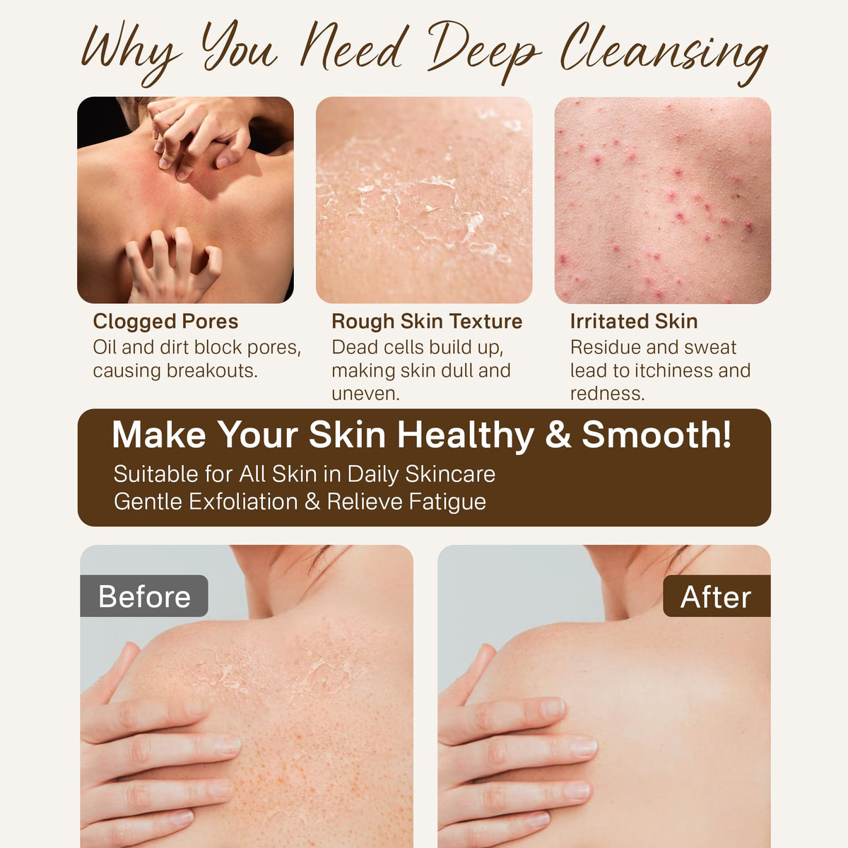 Fundrem Exfoliating Gloves with body wash for rich lather