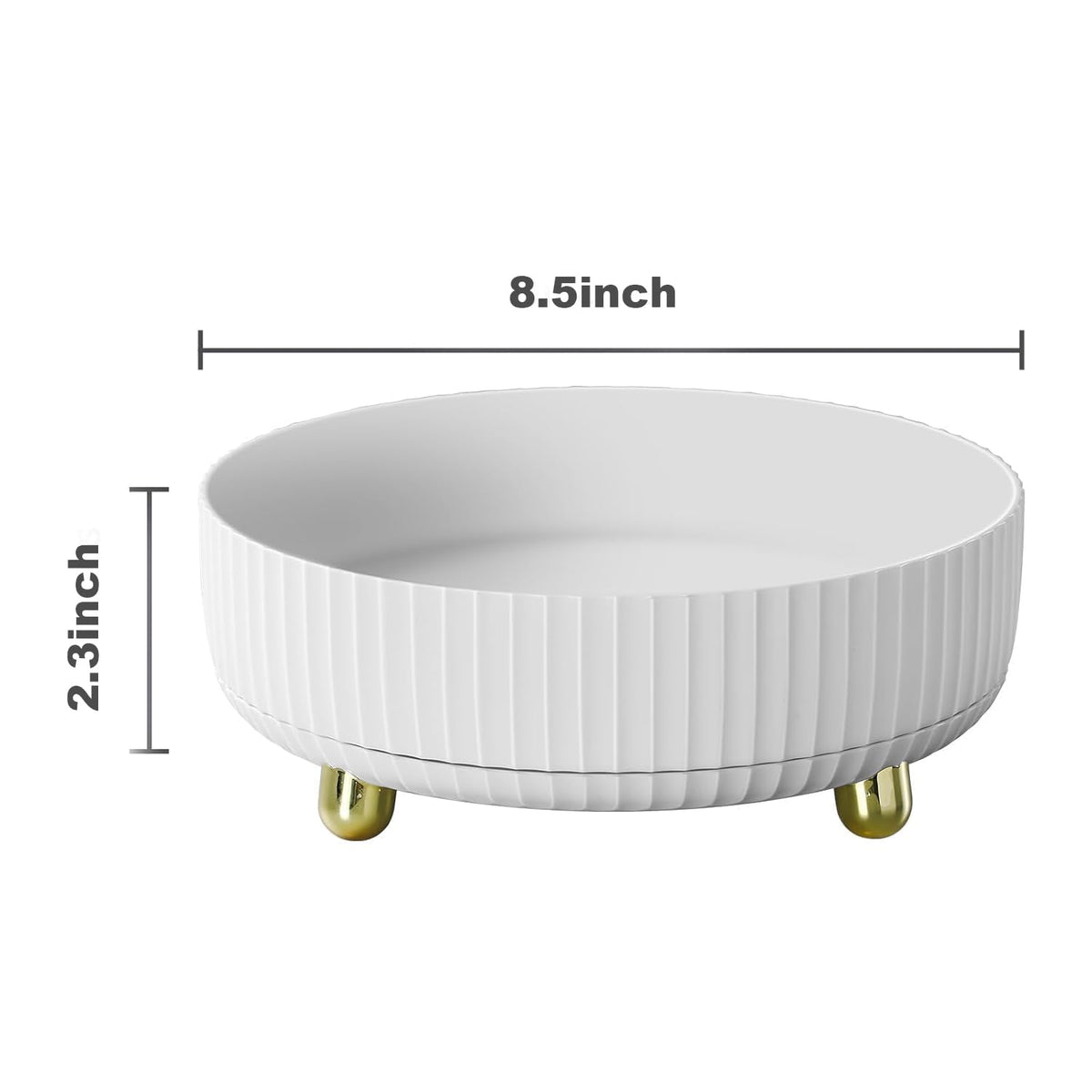 funest 360 Degree Rotating Organizer on a bathroom countertop