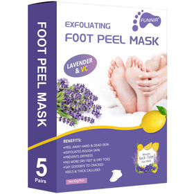 FUNNIR Foot Peeling Mask 5 Pack front view