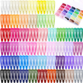 Funtopia 150pcs Hair Clips set in vibrant colours front view