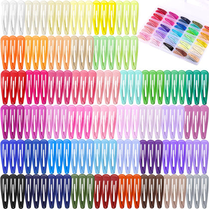 Funtopia 150pcs Hair Clips set in vibrant colours front view