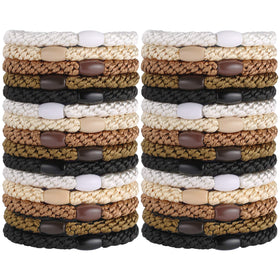 Funtopia 30Pcs hair ties in assorted colours front view