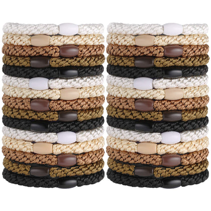 Funtopia 30Pcs hair ties in assorted colours front view