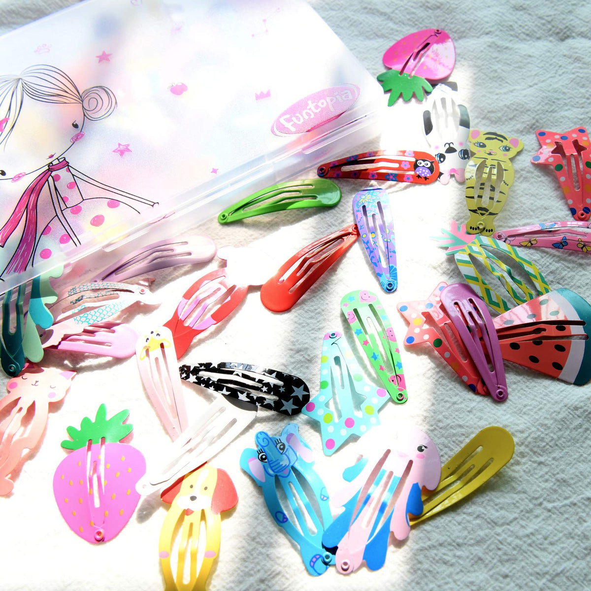 Funtopia animal-shaped hair clips assortment