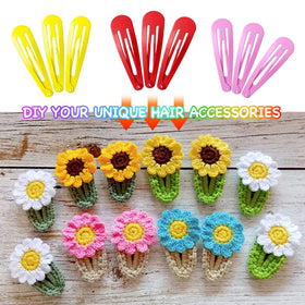 Funtopia hair clips in assorted colours displayed