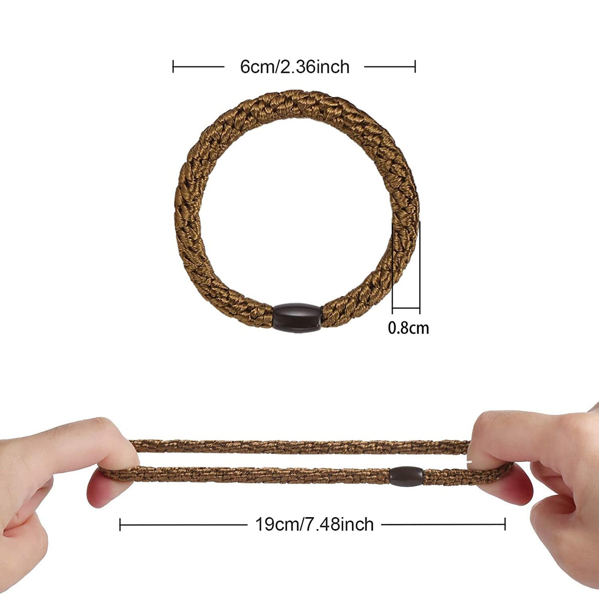 Funtopia hair ties in use during yoga