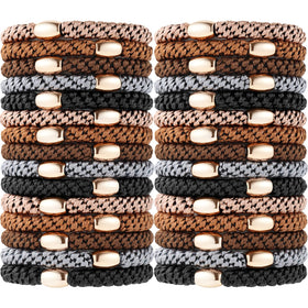 Funtopia Hair Ties No Damage 30 Pcs assorted colours front view