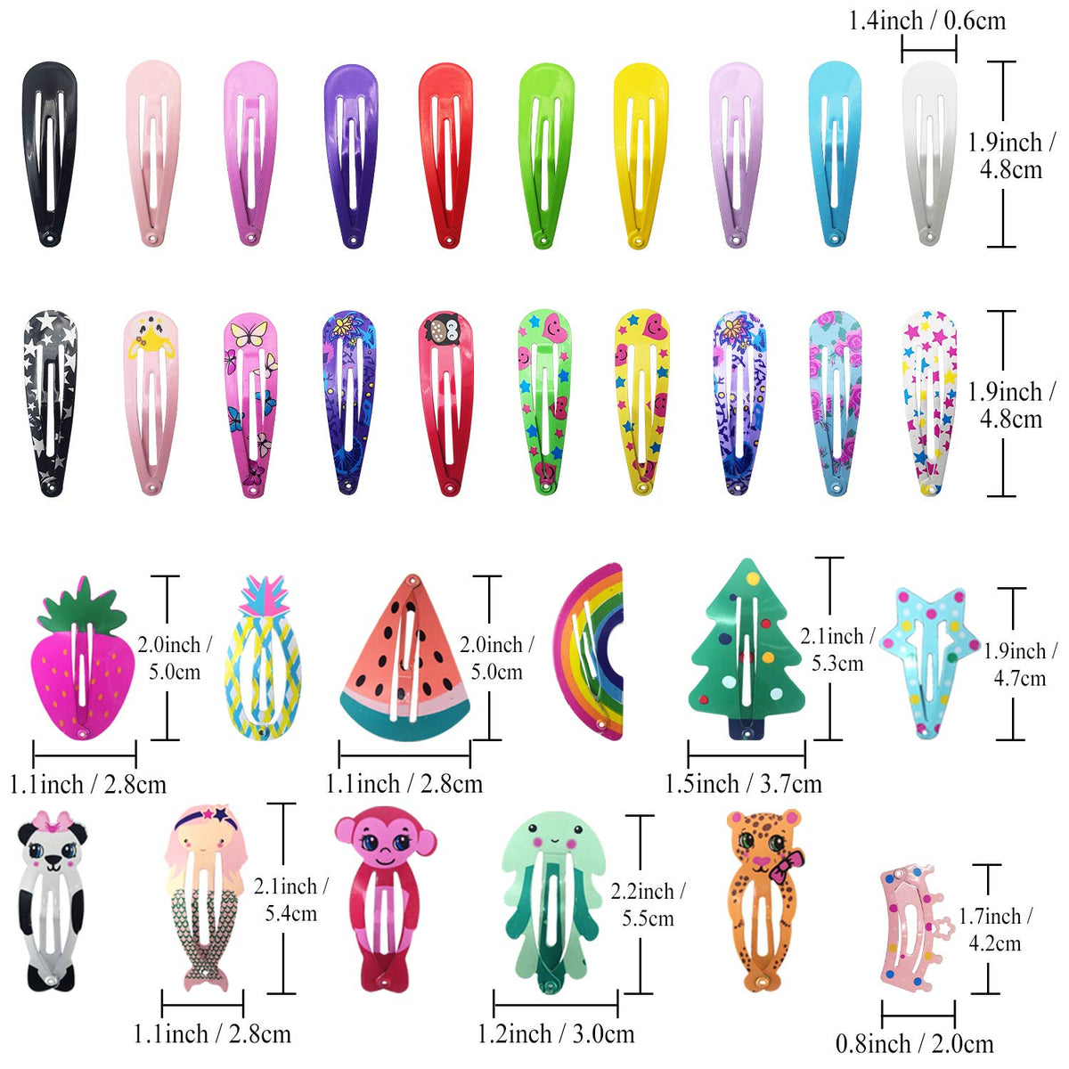 Funtopia star and crown hair clips collection