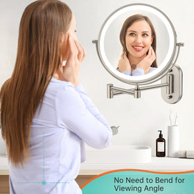 FUNTOUCH Lighted Makeup Mirror in a bathroom setting