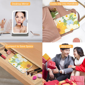 FUNTOUCH Travel Lighted Makeup Mirror packaging display