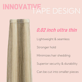 FUOTONBUTY Tape in Hair Extensions packaging with 20 pieces